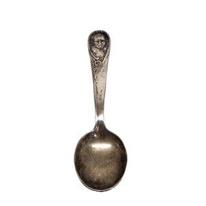 Vintage Winthrop Silverplate Gerber Spoon Baby Infant Feeding 4-3/8"